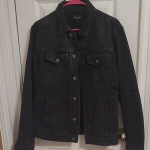 Classic Black Denim Jacket